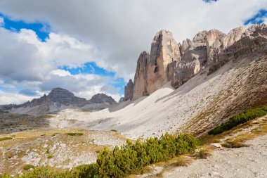 İtalyan Dolomitleri, İtalya 'da Tre Cime Ulusal Paktı' nın panoramik görüntüsü