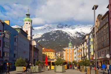 Innsbruck Panoramik Manzarası, Avusturya Alpleri, Avusturya