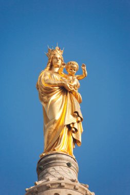 Notre Dame de la Garde Cathderal Marsilya, Provence, Fransa