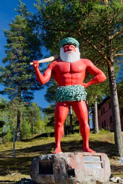 Storuman, Lapland, Sweden, 05.23.2024 - The Wild Man of Storuman, Lake Storuman, Swedish Lapland, Sweden