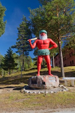 Storuman, Lapland, Sweden, 05.23.2024 - The Wild Man of Storuman, Lake Storuman, Swedish Lapland, Sweden