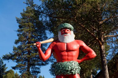 Storuman, Lapland, Sweden, 05.23.2024 - The Wild Man of Storuman, Lake Storuman, Swedish Lapland, Sweden