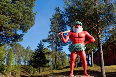 Storuman, Lapland, Sweden, 05.23.2024 - The Wild Man of Storuman, Lake Storuman, Swedish Lapland, Sweden