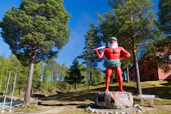 Storuman, Lapland, Sweden, 05.23.2024 - The Wild Man of Storuman, Lake Storuman, Swedish Lapland, Sweden