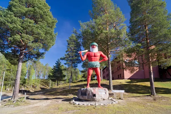 Storuman, Lapland, Sweden, 05.23.2024 - The Wild Man of Storuman, Lake Storuman, Swedish Lapland, Sweden