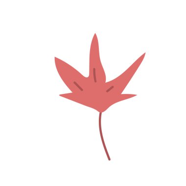 Basit soyut el çizimi ve karalama, Güz Botanik Doğası 'nı beyaz arka planda çağdaş modern moda vektör elementleri illüstrasyonuna bırakır.