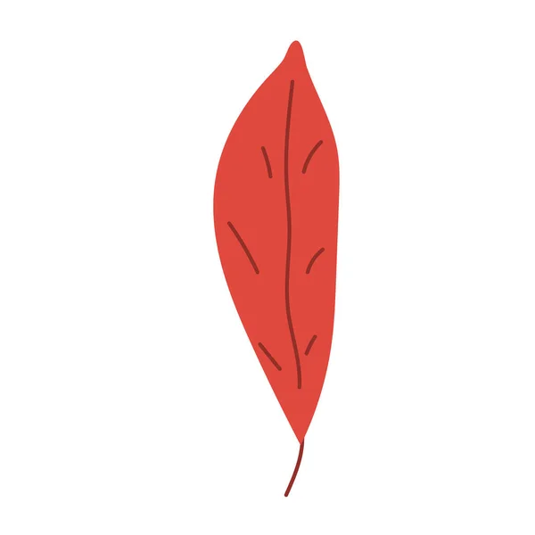 Simples Abstrato Mão Desenhada Doodle Folhas Outono Botânico Natureza Contemporâneo — Vetor de Stock