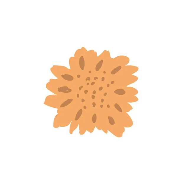 Απλή Αφηρημένη Χέρι Που Και Doodle Λουλούδι Retro Βοτανική Φύση — Διανυσματικό Αρχείο
