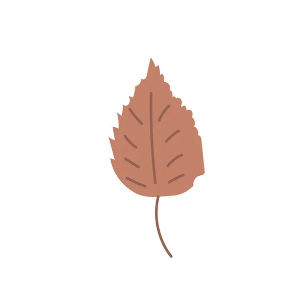 Jednoduché Abstraktní Ručně Kreslené Čmáranice Listy Podzim Botanická Příroda Současná — Stockový vektor