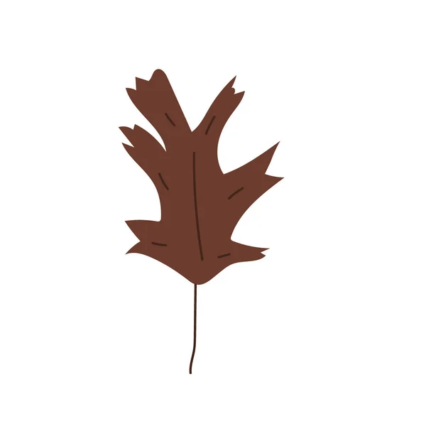 Jednoduché Abstraktní Ručně Kreslené Čmáranice Listy Podzim Botanická Příroda Současná — Stockový vektor