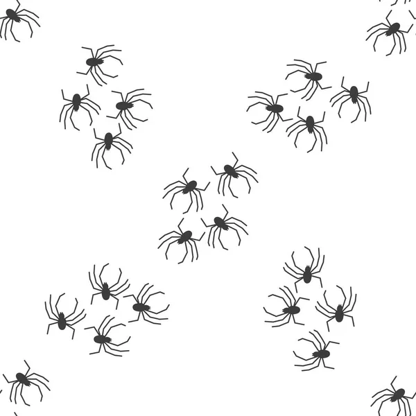 Spider Vector Seamless Pattern White Background Insect Pattern Print Textiles — Stock Vector