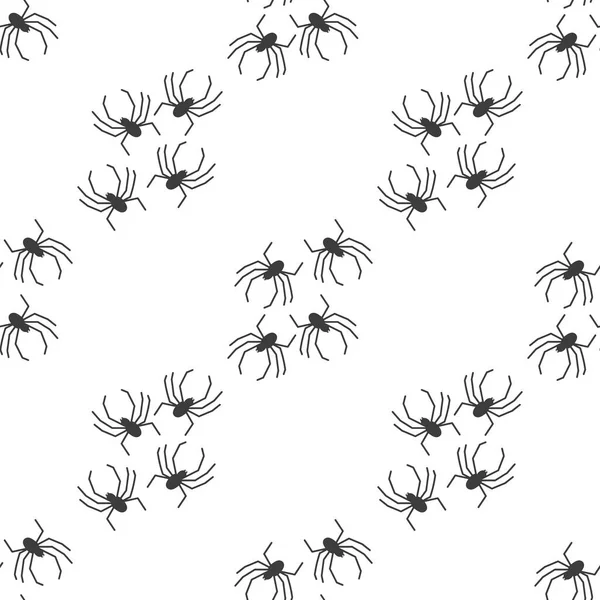 stock vector Spider vector seamless pattern on a white background. Insect pattern print on textiles, paper, wrapping paper theme