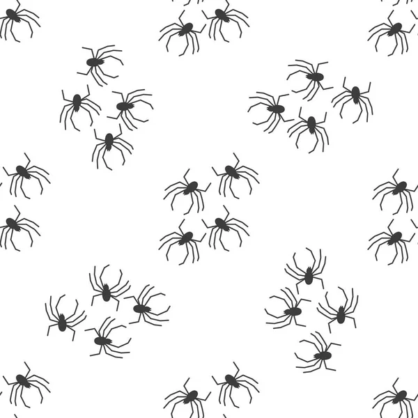 白い背景にスパイダーベクトルシームレスパターン テキスタイル 包装紙のテーマに昆虫パターンプリント — ストックベクタ
