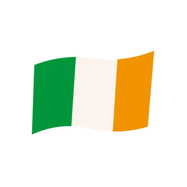 爱尔兰国旗 任何目的的伟大设计 国家象征 矢量图标 — 图库矢量图片