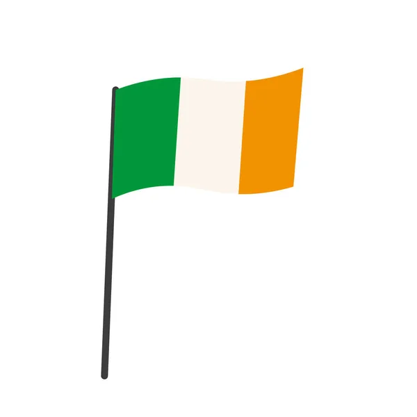 Irland Flagga Bra Design För Alla Ändamål Landsflagga Nationell Symbol — Stock vektor