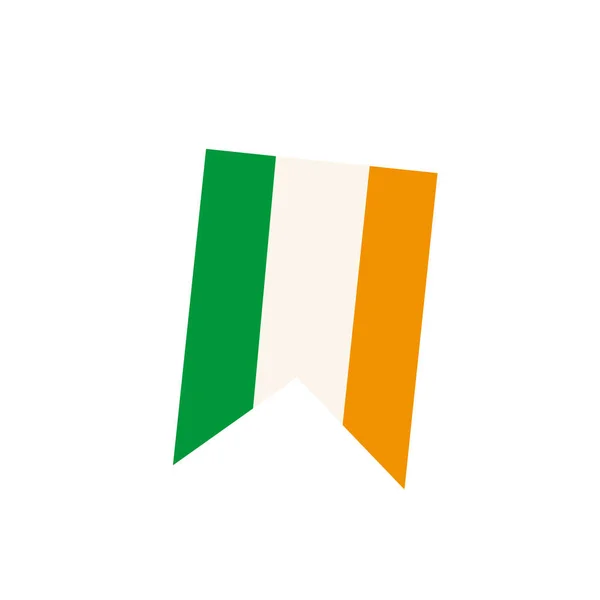 アイルランドの旗 あらゆる目的のための素晴らしいデザイン 国旗よ 国のシンボル ベクトルアイコン — ストックベクタ