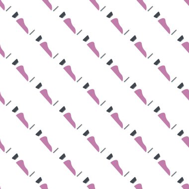 Colorful acrylic paint tube on white background. Paint for painting for artists. Seamless pattern.