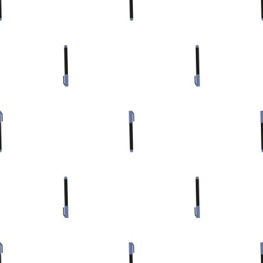 Pen, great design for any purposes. Doodle vector seamless pattern