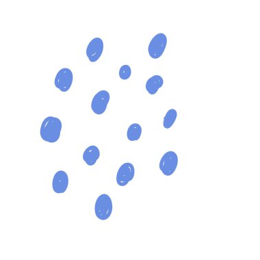 Abstract illustration with doodle freeform shapes for wallpaper design. Geometric shape. Minimalist style vector print