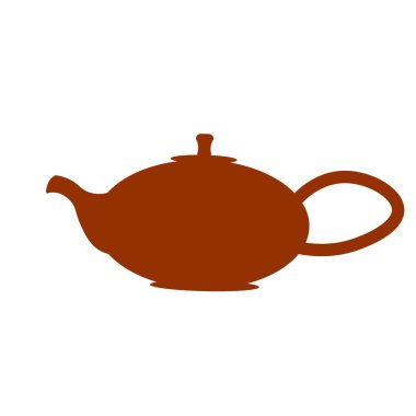 Tea ceremony. Teapot and cups or ceramic mugs with tea. Beautiful Japanese ceramic tableware.