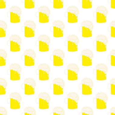 İrlanda birası. Vektör tatil illüstrasyonu. Patrick ikonu. Ekim Festivali partisi.