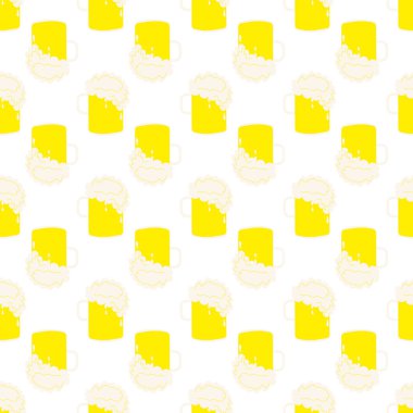 İrlanda birası. Vektör tatil illüstrasyonu. Patrick ikonu. Ekim Festivali partisi.