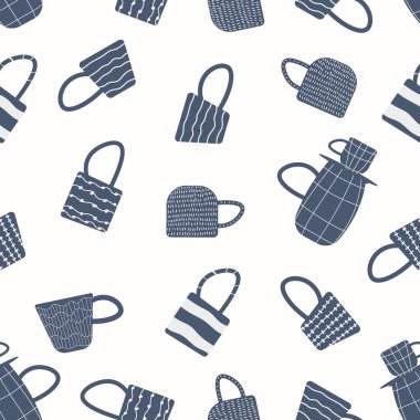 Ceramic mug for tea or coffee. Vector seamless pattern with cup. Great design for any purposes.