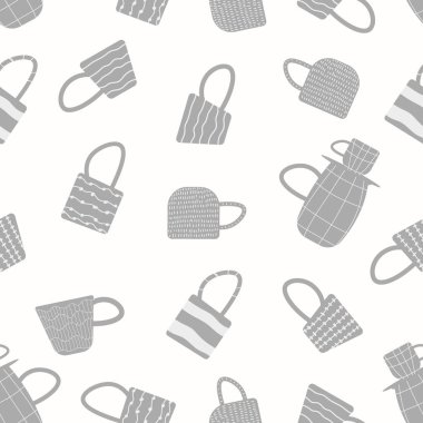 Ceramic mug for tea or coffee. Vector seamless pattern with cup. Great design for any purposes.