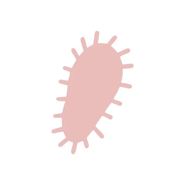 Cute Microorganism Isolated White Background Infectious Germ Protist Microbe Disease — Vector de stoc