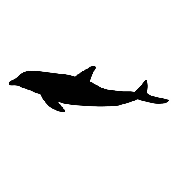 Delfín Náutico Mar Animal Submarino Ilustración Vectorial — Archivo Imágenes Vectoriales