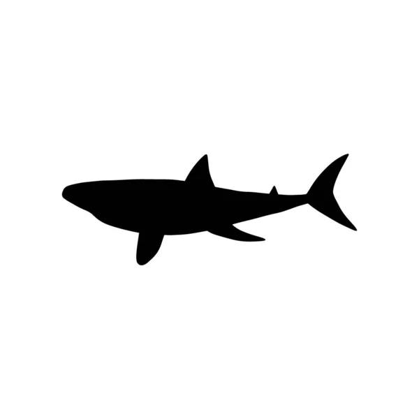 Rekin Morskie Zwierzę Zwierzęta Morskie Stylu Skandynawskim — Wektor stockowy