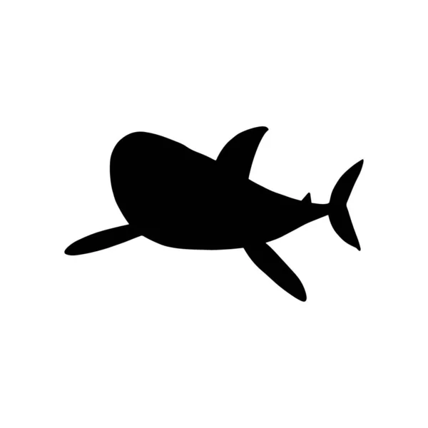 Tubarão Animal Marinho Animal Marinho Estilo Escandinavo — Vetor de Stock