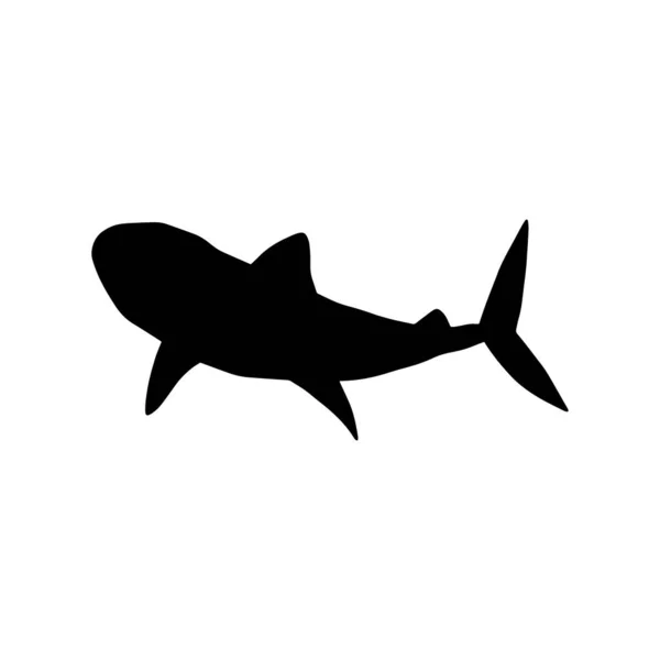 Акула Морська Тварина Морські Тварини Скандинавському Стилі — стоковий вектор