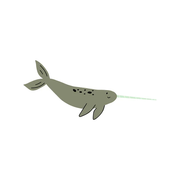 Ubur Ubur Karakter Hewan Laut Latar Belakang Yang Mendalam Ilustrasi - Stok Vektor
