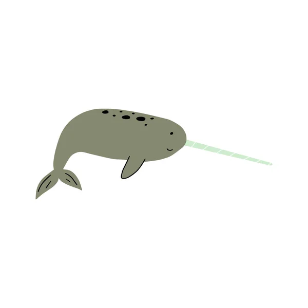 해파리 캐릭터 Jellfish Character Sea Animal 은깊은 배경에 동물의예 일러스트 — 스톡 벡터
