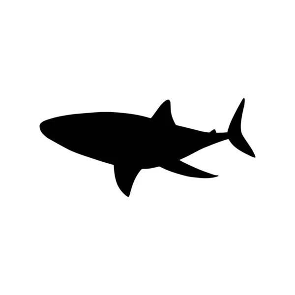 Tubarão Animal Marinho Animal Marinho Estilo Escandinavo — Vetor de Stock