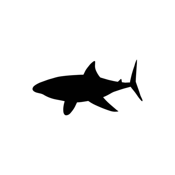 Tubarão Animal Marinho Animal Marinho Estilo Escandinavo —  Vetores de Stock