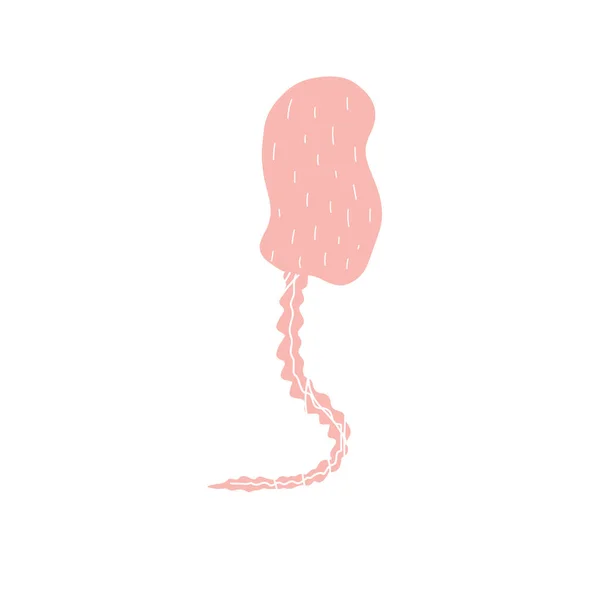 Meduza Postać Morskiego Zwierzęcia Głębokim Tle Ilustracja Dzikiego Życia Ilustracja — Wektor stockowy