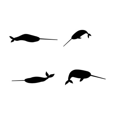 Deniz gergedanları derin arka planda bir deniz hayvanı. Vahşi yaşam çizimi. Vektör illüstrasyonu.