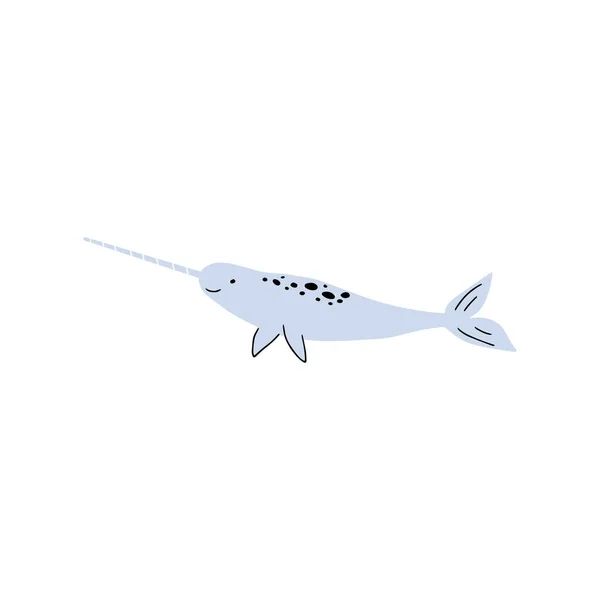 深海に生息する動物のキャラクター 野生生物のイラスト ベクターイラスト — ストックベクタ