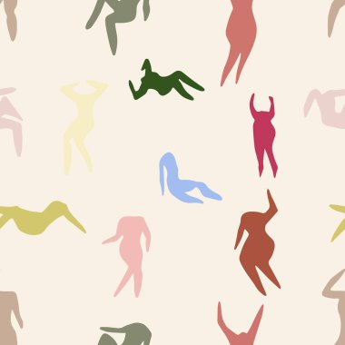 Matisse insanları siluetleri pürüzsüz. Henri Matisse soyut figürleri farklı pozlarda.