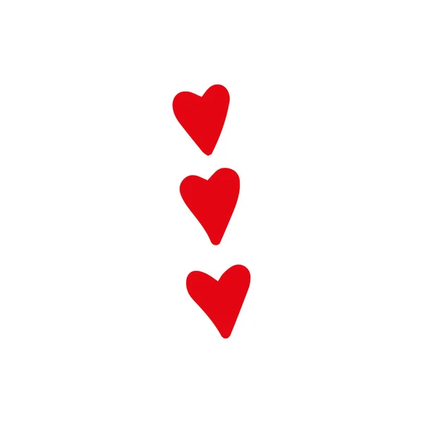 Karalama Tarzında Bir Kalp Sevgililer Günü Nün Aşkın Sembolü Kendi — Stok Vektör