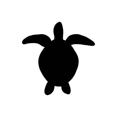 Kaplumbağa karakteri derin arka planda deniz hayvanı. Vahşi yaşam çizimi. İç çamaşırı dünyası. Vektör illüstrasyonu.