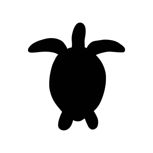 海龟是深海背景的海生动物 野生动物的例证 内衣世界 矢量说明 — 图库矢量图片