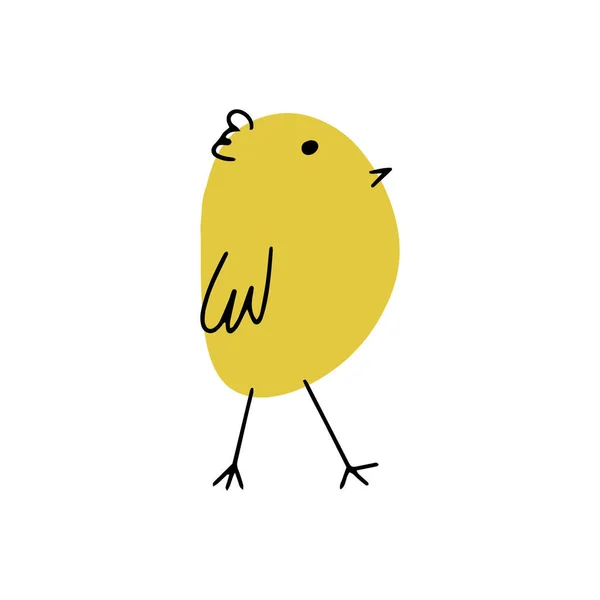 Miúda Pássaro Quinta Giro Animal Páscoa Engraçado Crianças Ilustração Vetorial — Vetor de Stock