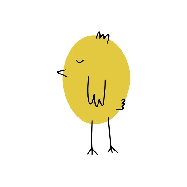 Miúda Pássaro Quinta Giro Animal Páscoa Engraçado Crianças Ilustração Vetorial —  Vetores de Stock