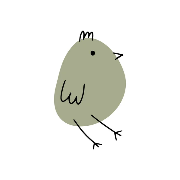 Miúda Pássaro Quinta Giro Animal Páscoa Engraçado Crianças Ilustração Vetorial —  Vetores de Stock