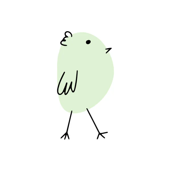 Chick Cute Little Farm Bird Funny Easter Animal Kids Vector — Image vectorielle