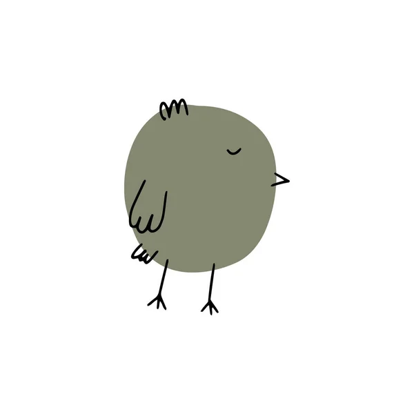 Τσικ Χαριτωμένο Πουλάκι Αστείο Πασχαλινό Ζώο Εικονογράφηση Διανύσματος — Διανυσματικό Αρχείο