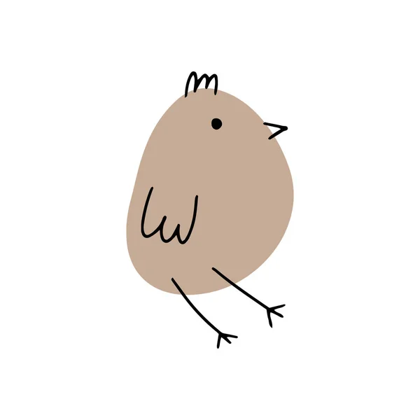Miúda Pássaro Quinta Giro Animal Páscoa Engraçado Crianças Ilustração Vetorial — Vetor de Stock